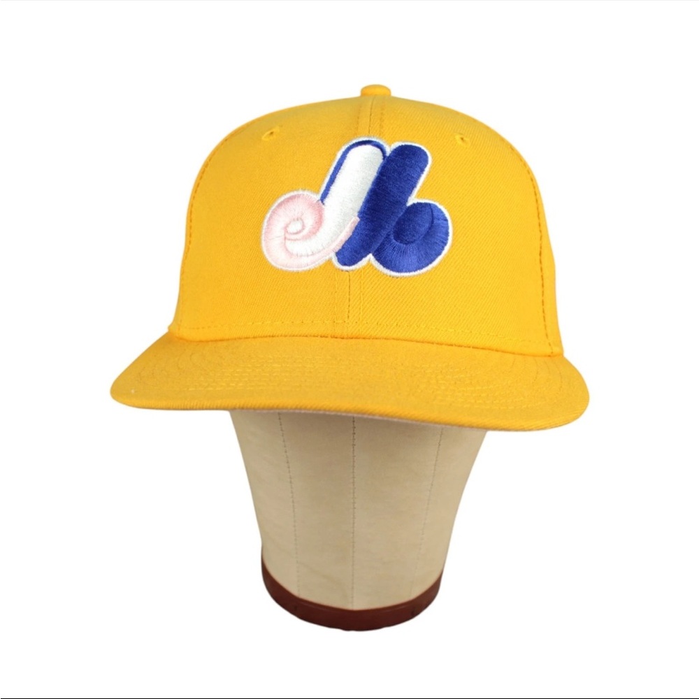 New Era Montreal Expos 59Fifty Fitted Hat Pink Lemonade 1982 All Star Game Sz 7